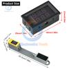 Battery Resistance Tester DC 4-12V VR452 Double Digital Display Accurate Voltage Internal Resistance Meter Red Blue Display