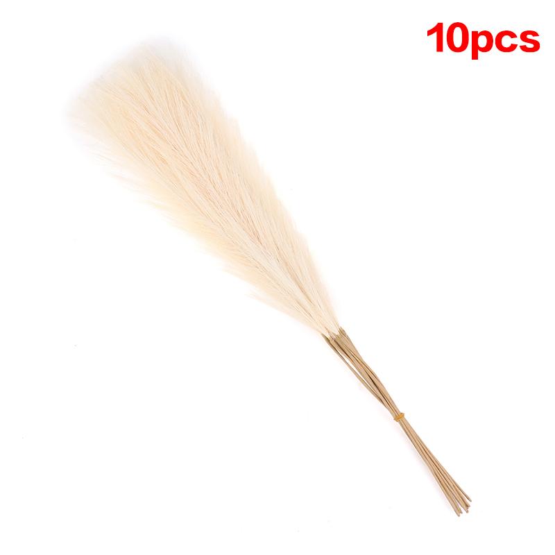 10 Units/Lot 55cm Cute Decoration Fake Flower Reed Plant Simulated Artificial Christmas Wedding Party Fluffy Reed Grass