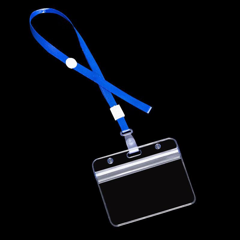 JINGRUIXIANG Прозрачные горизонтальные держатели для бейджей из ПВХ (20 шт.)