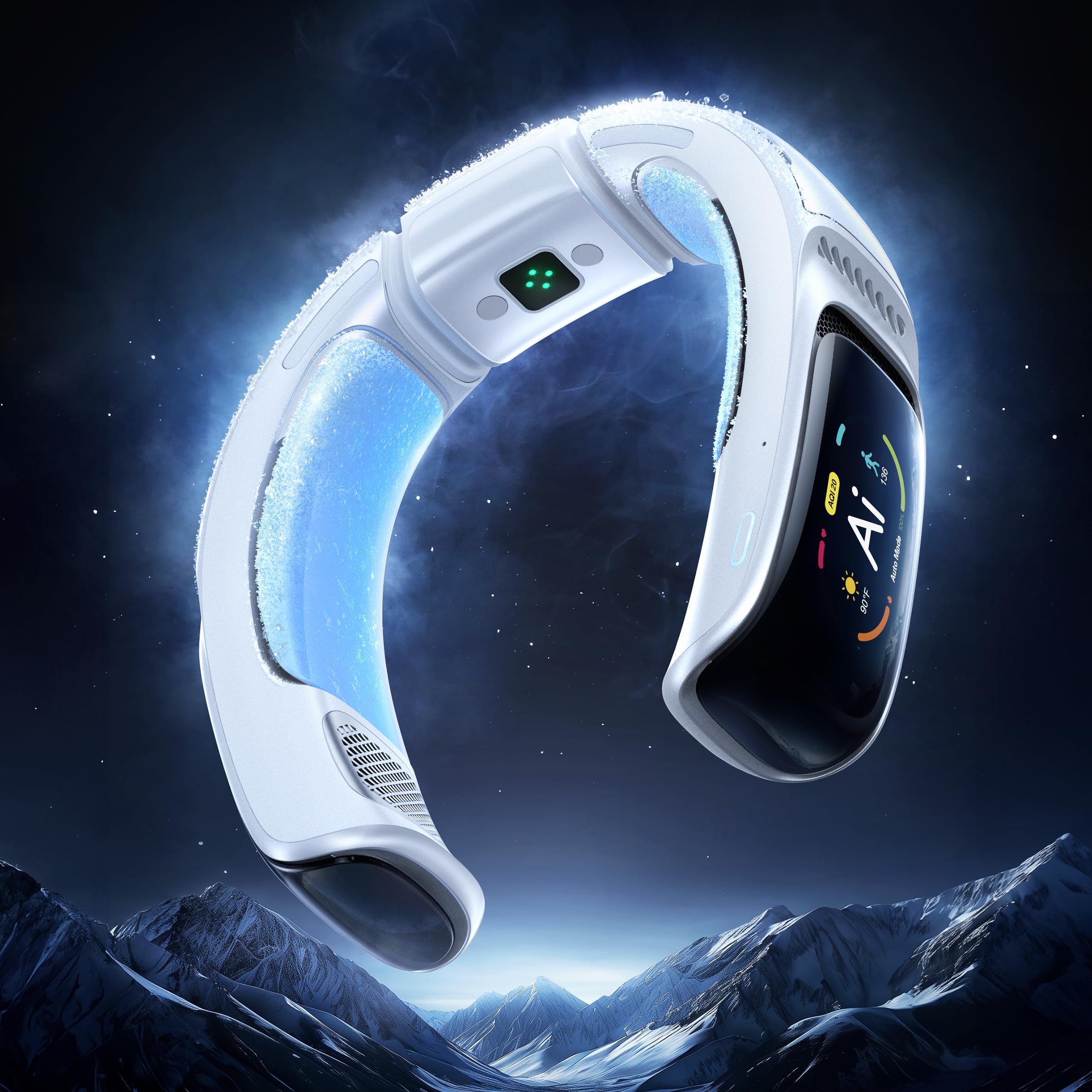 

RANVOO Portable Fan Neck Cooler Titanium White