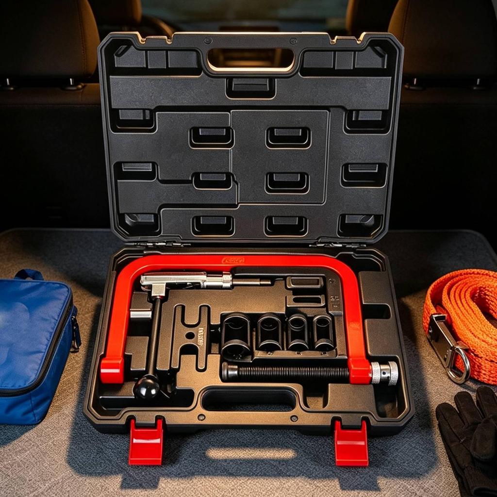 Valve Spring Tool with Case Universal for Workshop, Mechanics, DIYers