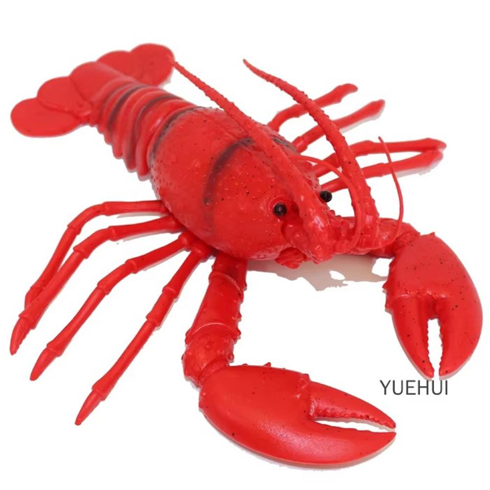 Simulation Lobster Crab Model Marine Animal Toy Plastic Large Lobster Props Early Education Toy Ornaments Simulated Seafood