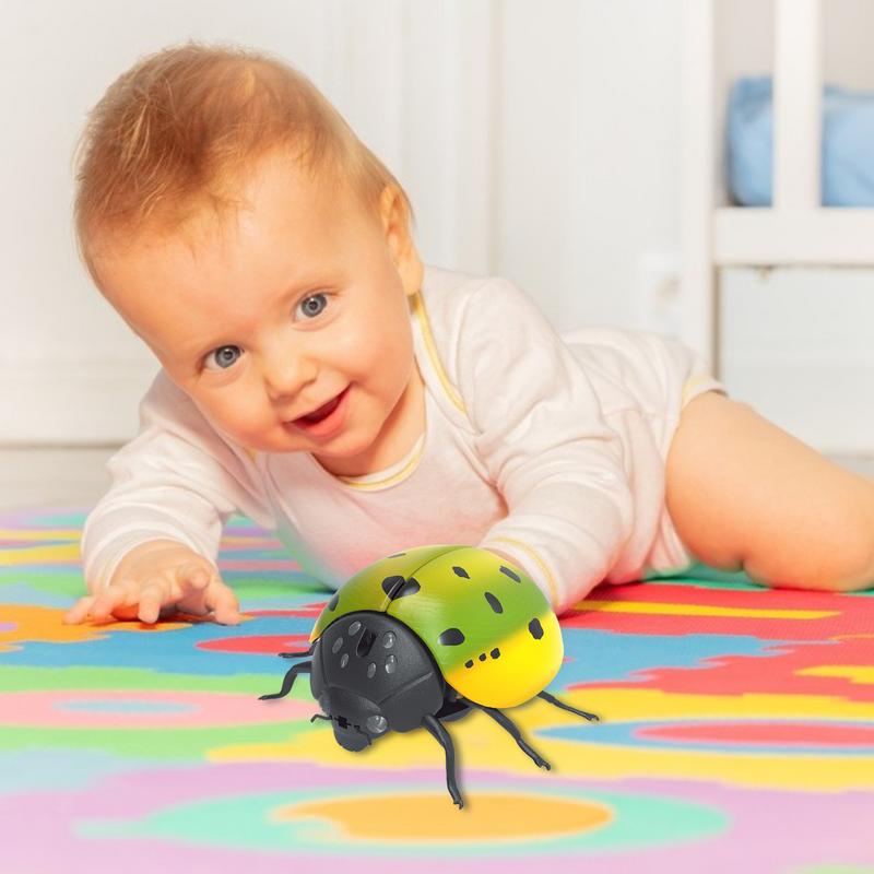 

Crawling Ladybug Toy Halloween Tricky Pranks Props Fake Ladybird Horror Roaches Toy Realistic Smart Sensing Ladybug Automaticall spain