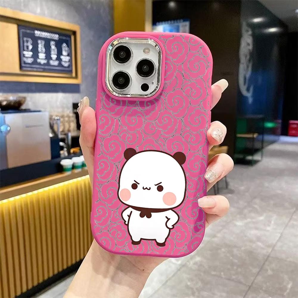 Phone Case: 2D Flat Design Suitable for iPhone 18 17 16 15 14 13 Pro Protective Case, Couple Style, Hands-on-hips Angry Pose, Christmas and Halloween 