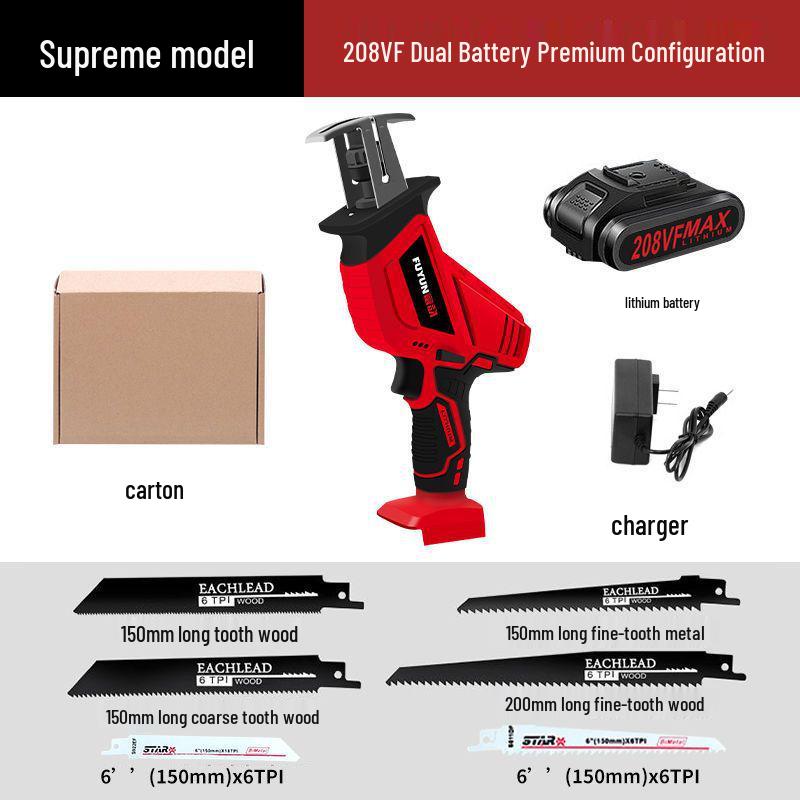 Professionelle Akku-Säbelsäge für den Haus- und Außenbereich