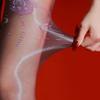 Sexy Women High Waist 5D Pantyhose Prin Shiny Sheer See Through Maid Tights Lingerie Shaping Legging Ol Party Dance Ootd Fashion