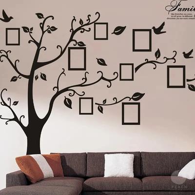 Big Size Wall Sticker,Family Tree Wall Decal With Photo Frames,Room Decor,Home Decor,Scene Decor