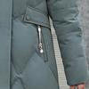 XueZhongFei Women's Long Down Jacket with Detachable Fox Fur Collar