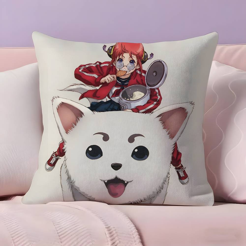 Anime G-Gintama Pillow Case Ultra Soft Skin Friendly Fabric Cloud Like Comfort & Concealed Zipper
