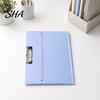 A3 File Organizer Folder for Size Paper, Document Holder with Metal Exam Paper Clip, Solid Color Clipboard Home School Office Supplies