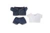AXLUCE Plush Clothes - 20cm Plush Doll with Denim Jacket, Pants, and T-Shirt (Navy)