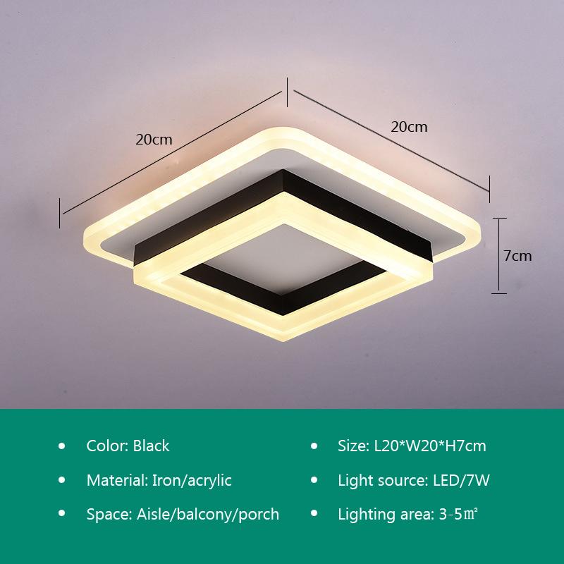 

Современный светодиодный потолочный светильник для столовой, гостиной, спальни, кухни, коридора, лестницы, входа, минималистский стиль, домашний декор, светильник Cool White