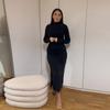 Sexy Mock Neck Side Split Long Dresses Women Slim Elegant Long Sleeved Package Hip Dress Spring Solid Evening Party Robes