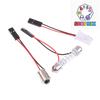 10 Stück Adapter Für Auto Licht LED Panel Bremsleuchte Auto Innenraum Deckenleuchte T10 BA9S T4W Keil zu Rosa Stecker Kabel
