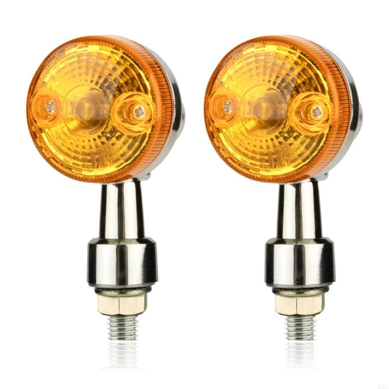 

28GC 2Pcs Motorcycle Turn Light for GN/CG125 Vintage Round Turn Lamp