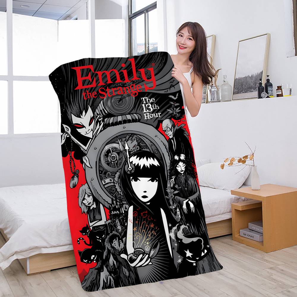 Anime Poster E-Emily HD Anime Microfiber Beach Towel Absorbent Quick dry Soft Yoga Swimming Resort Mountain Climbing Towel