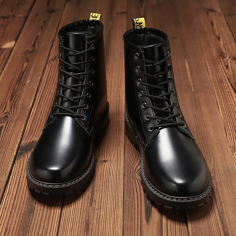Autumn and Winter New Fashion Martin Boots Outdoor Tooling Shoes Student Versatile Casual Shoes Retro Locomotive Men's Boots