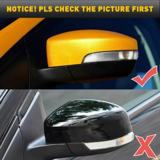 Fit Ford MK3 Focus 2012-18 SE/ST/RS Dynamic Turn Signal Side Mirror Blinker Lamp