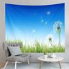 Spring Time Field Dandelions Tapestry Sunset Natural Scenery Tapestry Art Wall Hanging Home Living Room Bedroom Dorm Tapestries