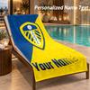Benutzerdefinierter Text Leeds United Druck Strandtuch Großes Handtuch für Zuhause Badezimmer Strand