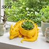 3D Printed Dragon Planter Flower Pot, Fairy Tale Style Dragon-Shaped Dragon-shaped Pot with Breathable Design, Small Plant Container for Home