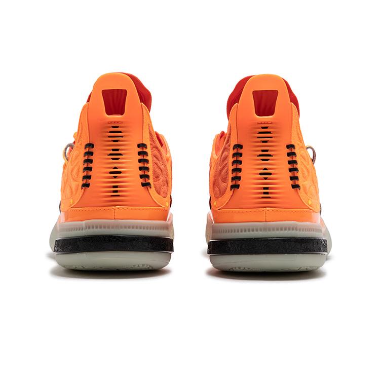 New 361° Anti Slip Wear Resistant Low Top Basketball Shoes Men's Fluorescent Laser Orange 672511103-7