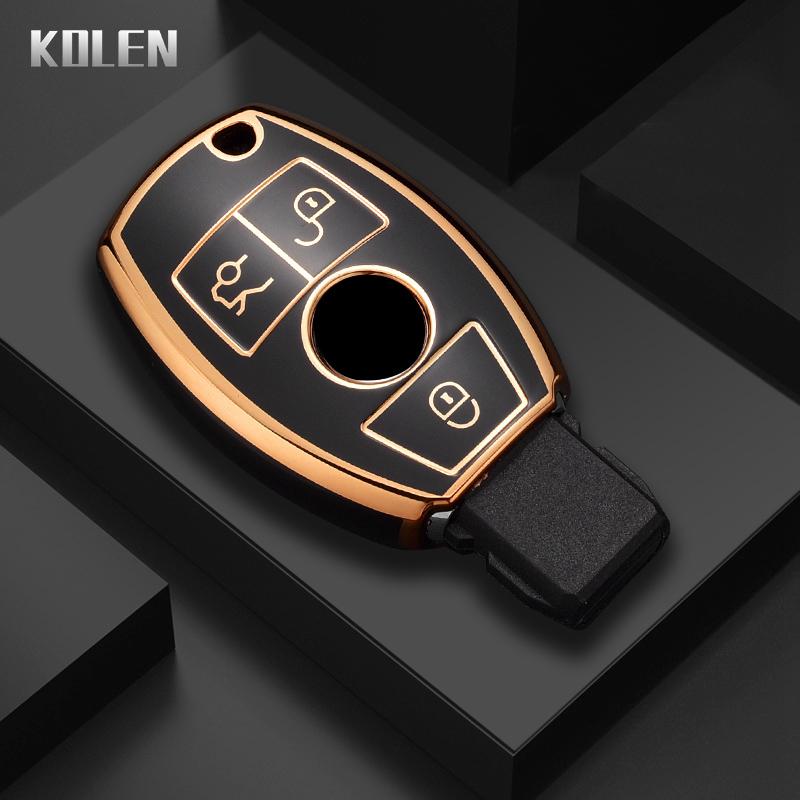 New Tpu Car Key Case Cover Shell Fob for Mercedes Benz A C E S Class W204 W205 W212 W213 W176 GLC CLA AMG W177 Auto Accessories