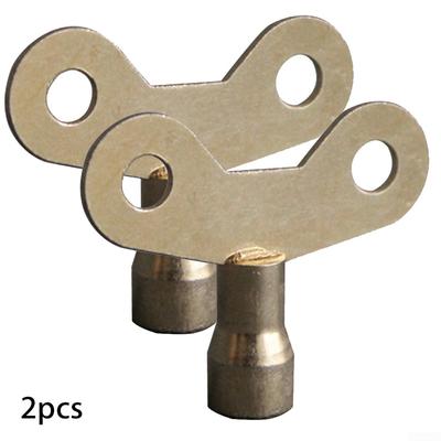 2 X Radiator Keys Bleeding Key Plumbing Tool Solid Brass