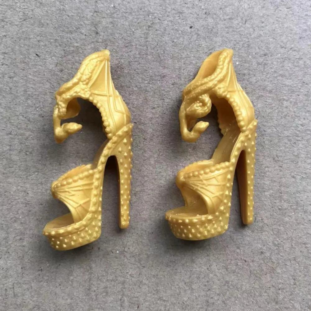 

Монстер Хай Кукольная Обувь Ботинки Сандалии Оригинальные Кукольные Декорации Красочный Парик Розовый Голубой Золотой Красный Цвет Волос Кукла Личность Аксессуары золотой