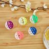 Fun Random Color With Bells PET Hollow Plastic Training Tools Cat Toys Pet Supplies Throw Ball