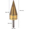 Firewood splitter drill bit drill screw cone firewood special hexagonal handle hand drill bit wood splitter accessories 42mm