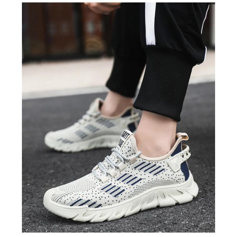 Men's Shoes Trendy Mesh Shoes Spring Shoes Men's Shoes Outdoor Casual Men's Sports Shoes Flying Knitting