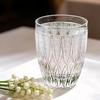300ml Hand Blown Grey Crystal Cocktail Whiskey Glass with Edo Kiriko Japanese Design Luxury Gift for Birthday Moving Beer Lovers