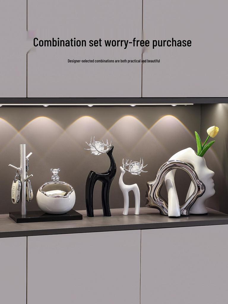 Fulu Luxury Living Room Tabletop Ornaments: High-End Decor for Wine Cabinets, TV Sideboards, and Housewarming Gifts