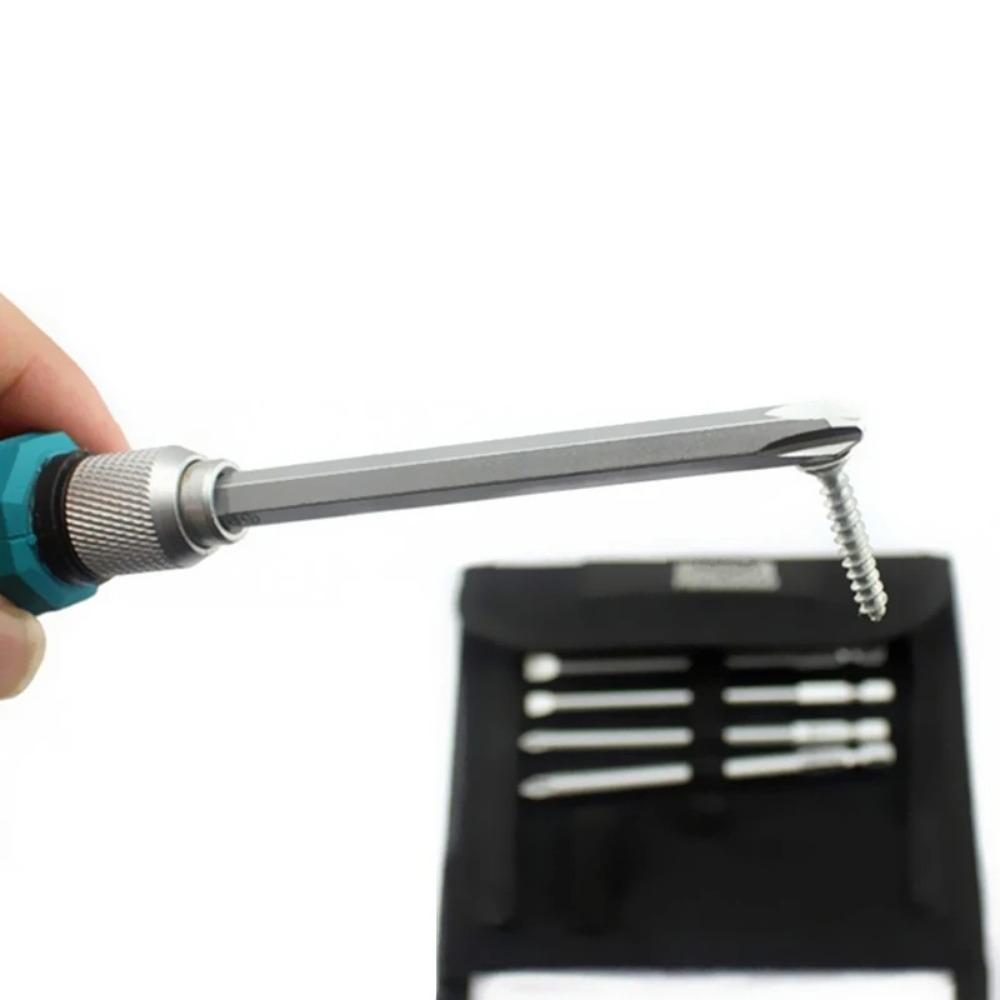 9ks/sada Sada šroubováků Plochý Křížový Šroubovák Magnetický Elektrický Domácí Oprava Ruční Nářadí