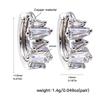 Elegant Zircon Geometric Earrings - European & American Style