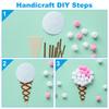 Pom Poms for Crafts Fuzzy Pastel Pom Pom Balls for Art Supplies DIY Creative Craft Material Handicraft Decorations, Colorful
