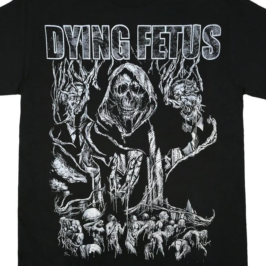 В тренде Футболка черная с изображением обложки альбома группы Dying Fetus ТИШКА Все размеры XA871 Унисекс Футболка S