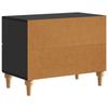 Nightstand Black 62 x 34.5 x 48 cm Engineered Wood