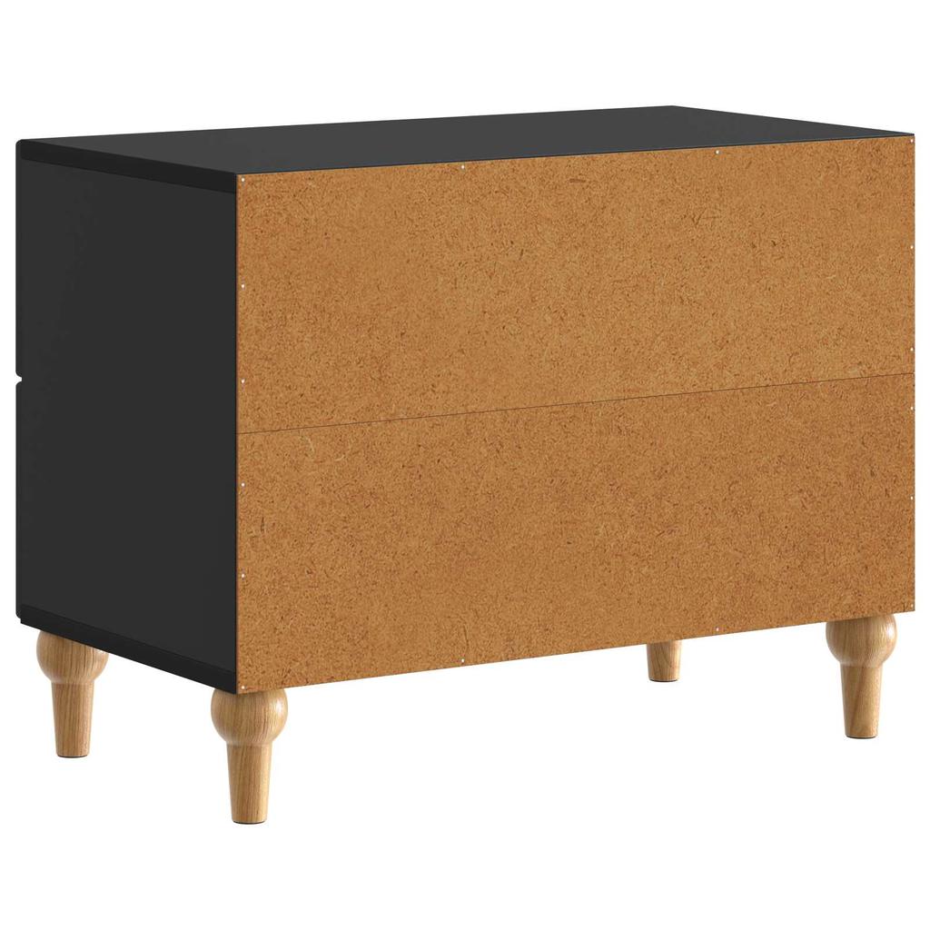 Nightstand Black 62 x 34.5 x 48 cm Engineered Wood