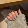 Ganlu Temple Nude High-End Whitening Press-On Nails - Handmade Hua Fei Style