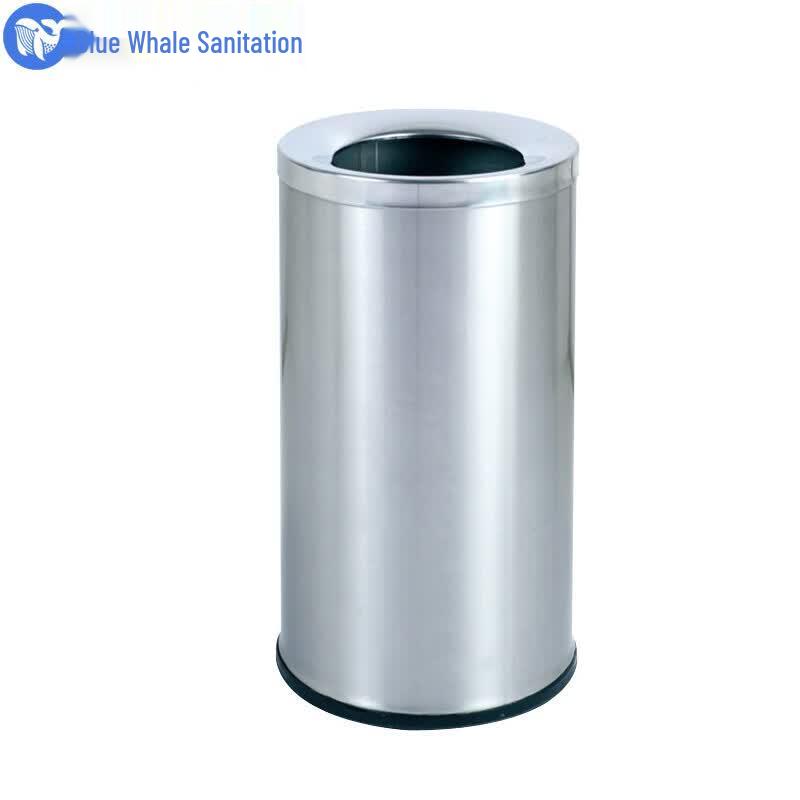Stainless Steel Hotel Lobby Floor-Standing Trash Can