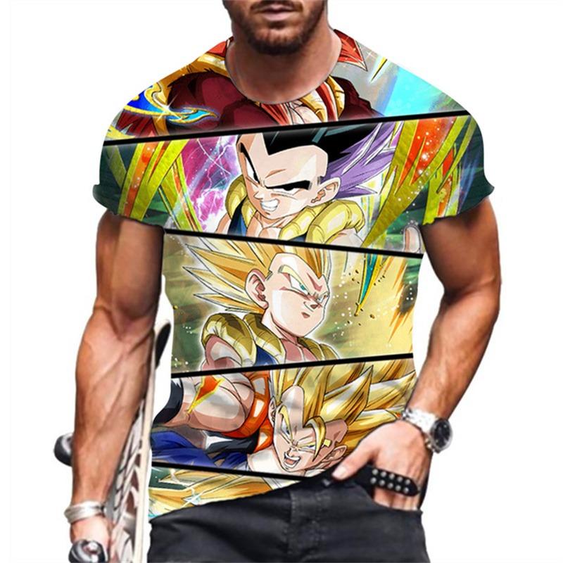 Summer Kids Dragon Ball T-shirt Goku Vegeta Kakarot Super Saiyan Boys