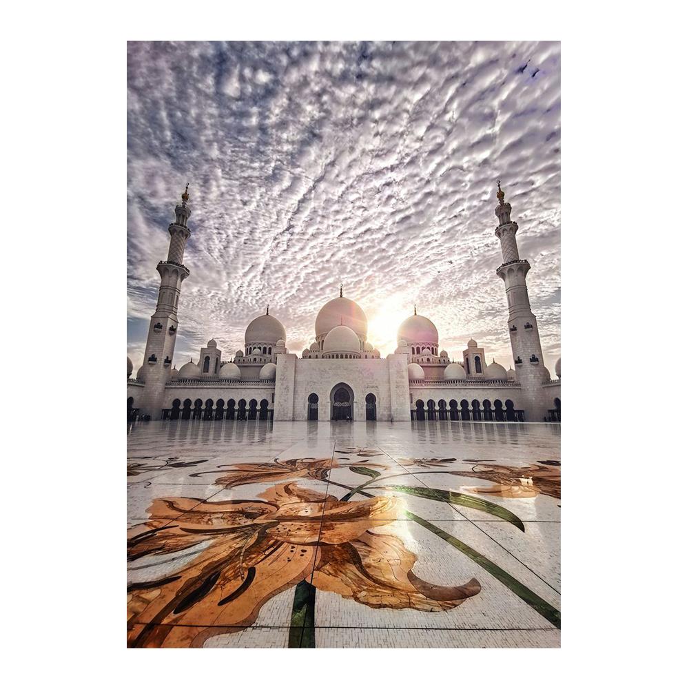 Islamische Kalligraphie Leinwand Malerei Allahu Akbar Kaaba Heiliger Ort Die Moschee Poster und Drucke Wandkunst Wohnzimmer Dekor