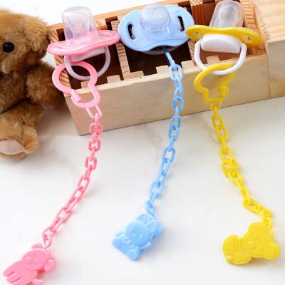 Clip alla moda con fibbia, catena giocattolo, capezzolo, succhietto, ciuccio, manichino per bambini