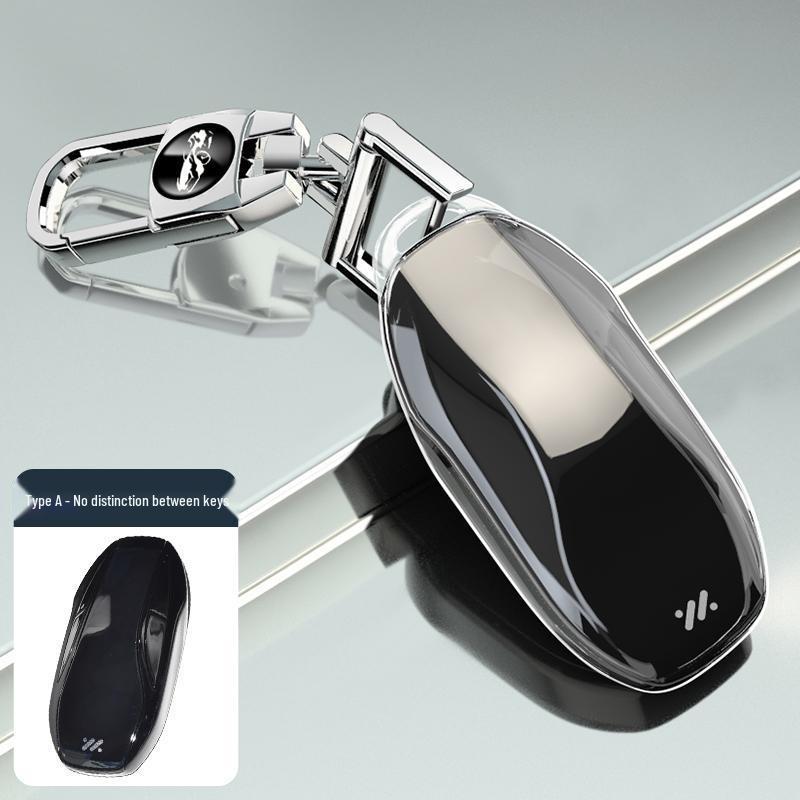 Étui pour clé de voiture IM Zhiji LS7: Coque transparente à couverture intégrale pour décoration intérieure