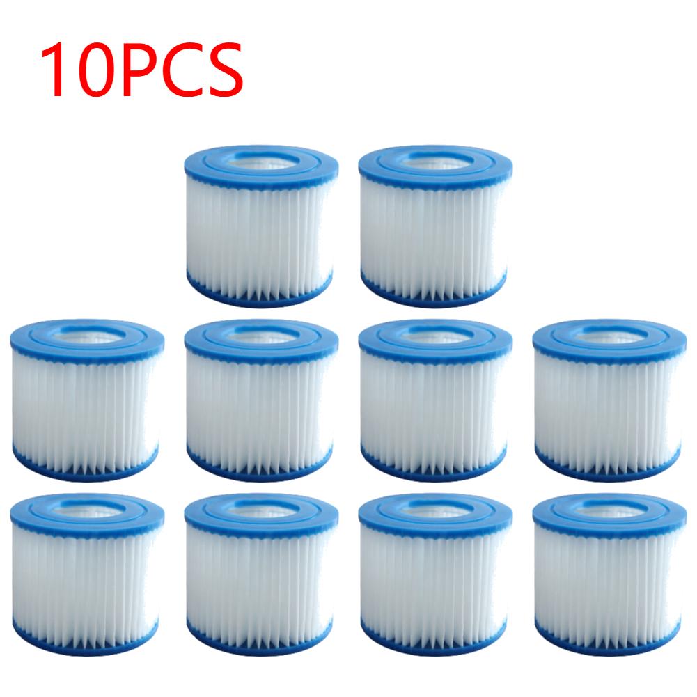 1-10Pcs Replacement Swimming Pool Filter Fit for Flowclear Size VI Filter Cartridge Reusable Lay-Z-Spa - Miami Vegas Palm Spring