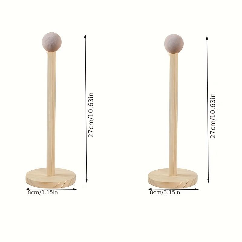 Solid Wood Hair Accessory Organizer | Multi-Layer Design, Suitable for Scrunchies, Clips, and Jewelry | Soft Neutra