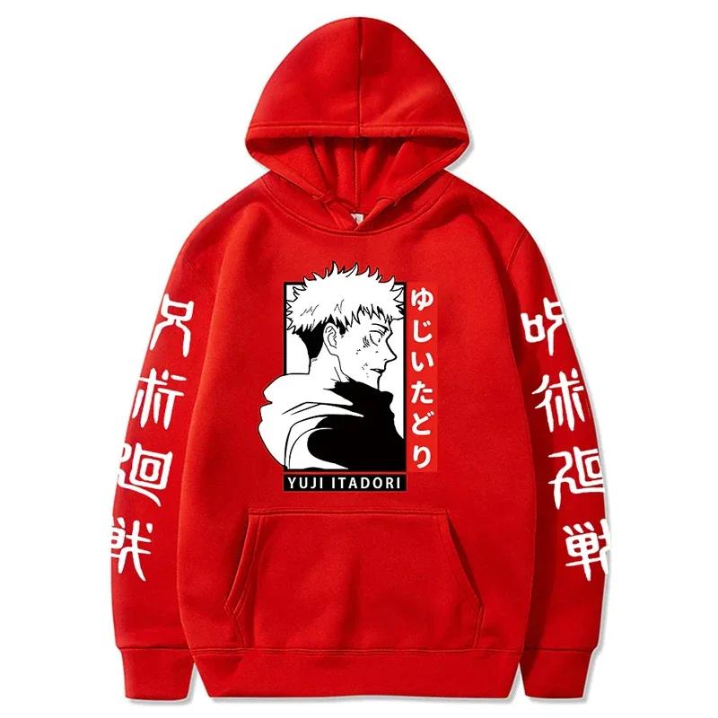 Anime Jujutsu Kaisen Ryomen Sukuna Hoodies Men Manga Print Long Sleeve Harajuku Unisex Hoodie Pullovers Tops