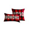 Christmas Red and Black Plaid Embroidered Pillow Cushion Cushion Cover Christmas Style Bedroom Living Room Pillow Without Core